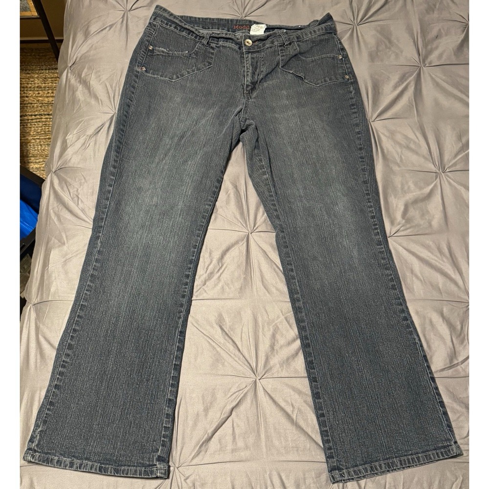 Y2K 2001 Mudd Jeans Women's Blue Medium Wash Bootcut Stretch 5-Pocket 18W 36x30